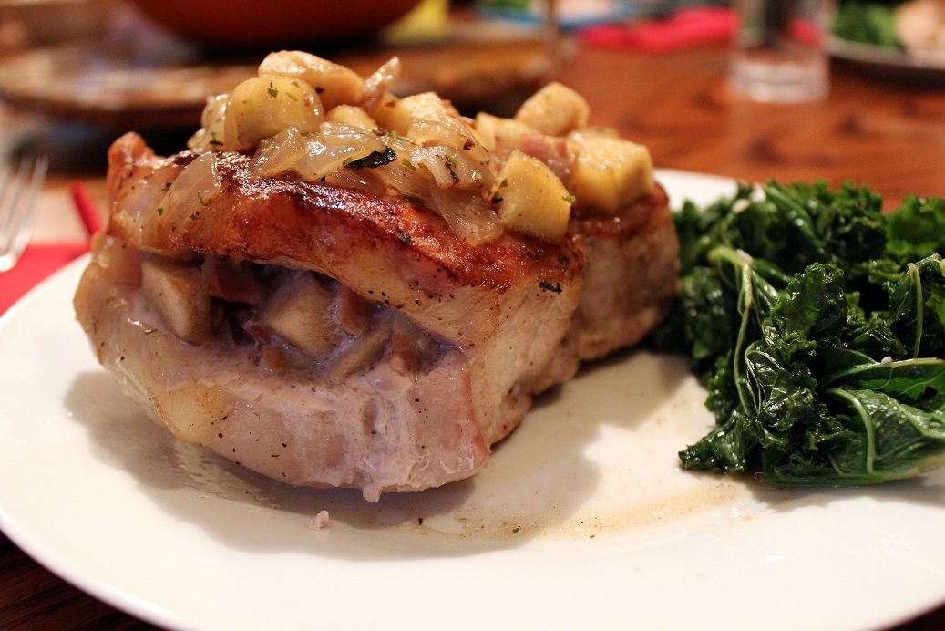 Apple & Bacon Stuffed Pork Chops – Cook your food