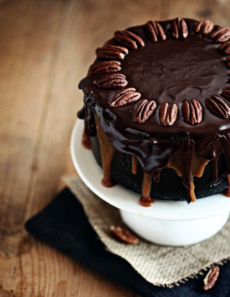 Chocolate caramel cheesecake!