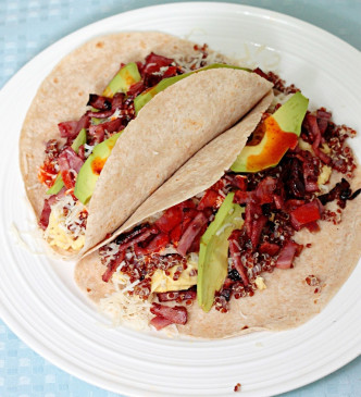 Quinoa and Avocado Breakfast Tacos